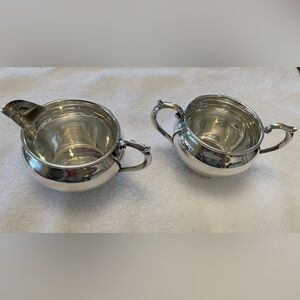 Vintage Gorham “Newport” Sterling Silver Creamer and Sugar Bowl Set #16322 EUC